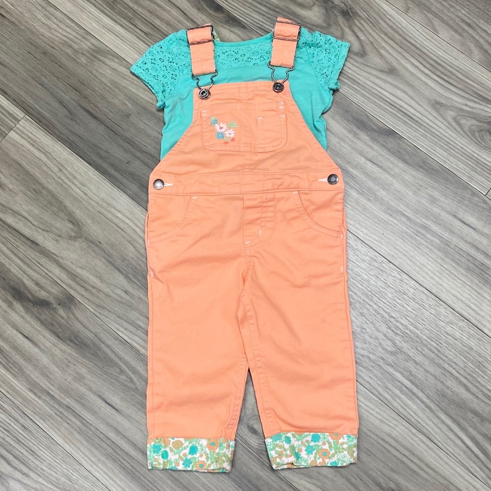 Girls 12-18 Month Overall Set